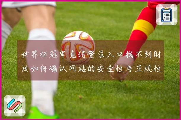 世界杯冠军竞猜登录入口找不到时该如何确认网站的安全性与正规性